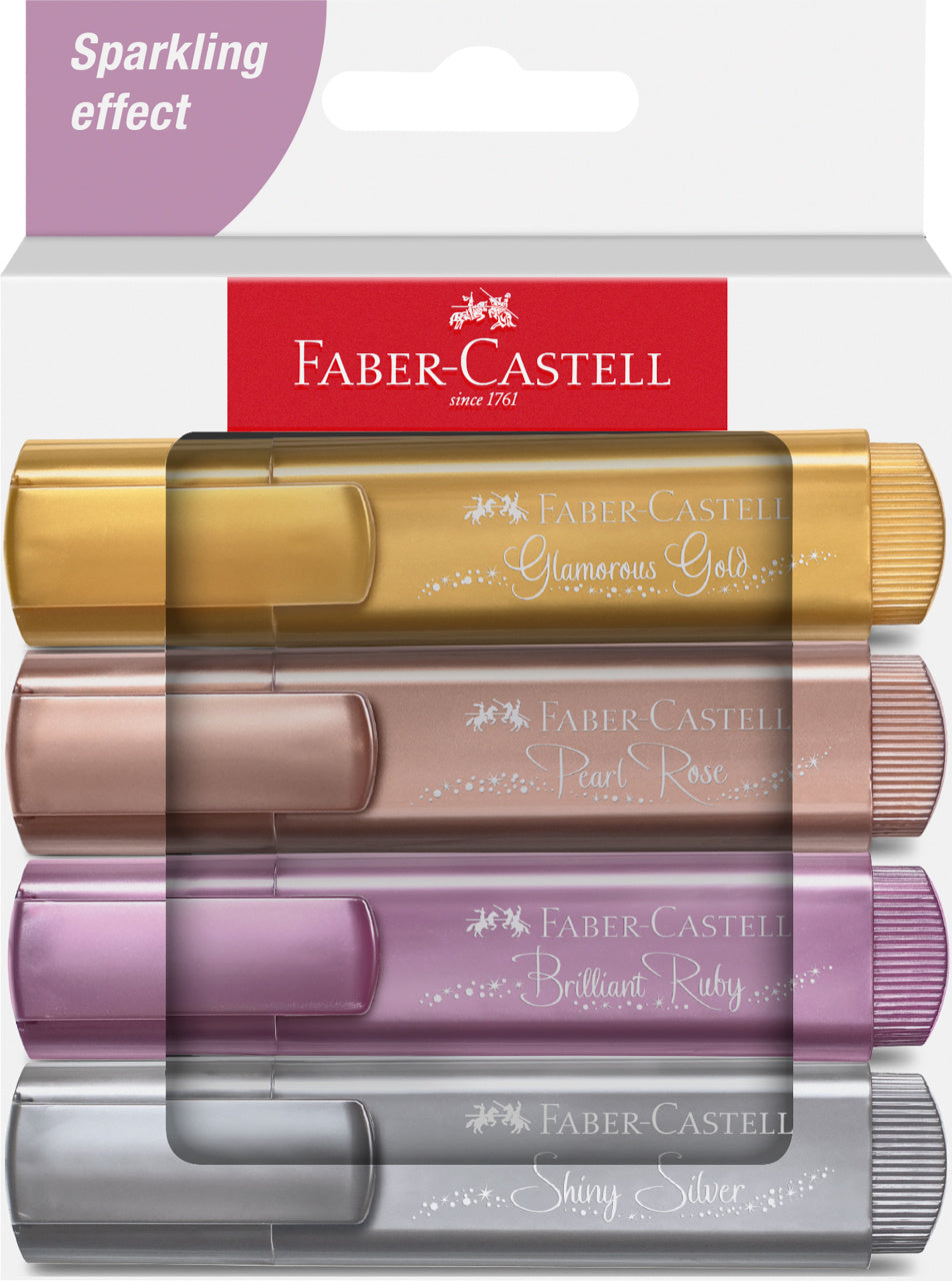 TEXTMARKER SET 4 METALIZAT CUTIE CARTON 2024 FABER-CASTELL TEXTMARKER SET 4 METALIZAT CUTIE CARTON 2024 FABER-CASTELL